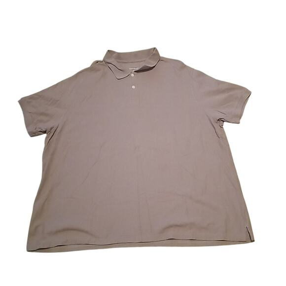 Harbor Bay Polo Men's Shirts Gray 100% Cotton Size 5XL - Picture 1 of 12